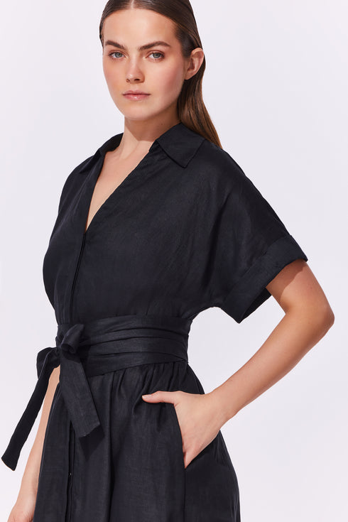 Gottex Hokkaido Linen Safari Dress